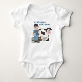 Grandpa Milks Cows Romper (Voorkant)