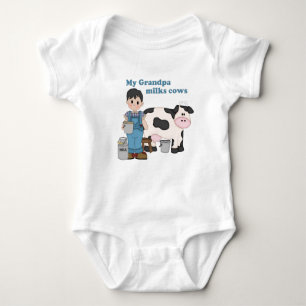 Grandpa Milks Cows Romper