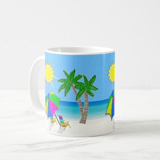 GRANDPA Mokken Beach Thlek Coffee Mugs (Voorkant links)