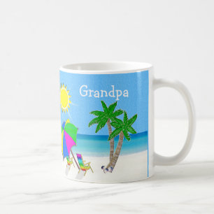 GRANDPA Mokken Beach Thlek Coffee Mugs