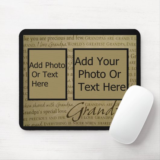 GRANDPA-MOUSEPAD MUISMAT (Met muis)