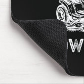 Grandpa Mows Funny Lawn Mower Father's Day Papa  Muismat (Hoek)