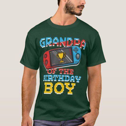 Grandpa Of Gamer Video Game Lover Gamer funny girl T-shirt (Voorkant)