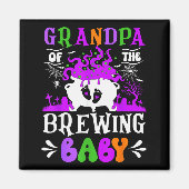 Grandpa Of The Brewing Baby Grandpa To Be Hallowee Magneet (Voorkant)