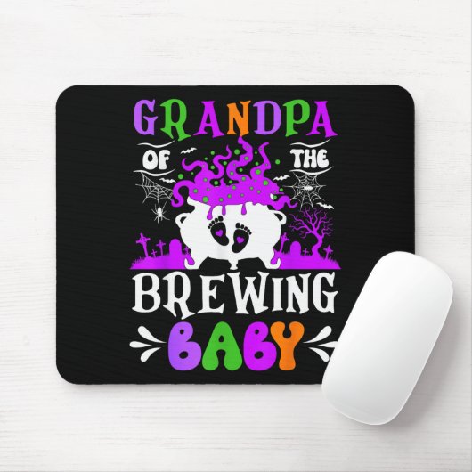 Grandpa Of The Brewing Baby Grandpa To Be Hallowee Muismat (Met muis)