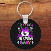 Grandpa Of The Brewing Baby Grandpa To Be Hallowee Sleutelhanger (Voorkant)
