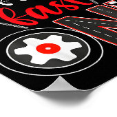 Grandpa Of The Fast One Birthday 1st Race Car Fami Poster (Hoek)