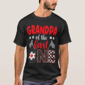Grandpa Of The Fast One Birthday 1st Race Car Fami T-shirt (Voorkant)