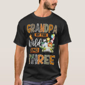 Grandpa Of The Wild And Three 3rd Birthday Boy Saf T-shirt (Voorkant)
