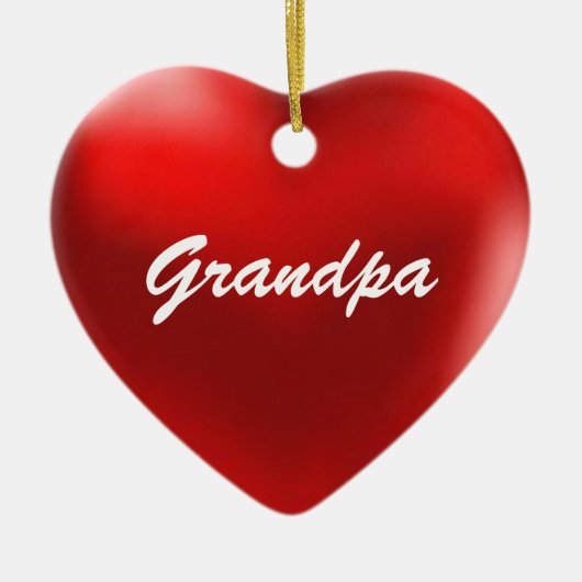 Grandpa Ornament Heart (Voorkant)