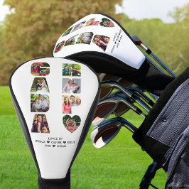 GRANDPA Photo Collage Letter Cutout Golfheadcover