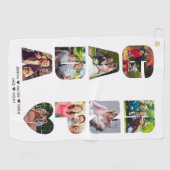 GRANDPA Photo Collage Letter Cutout Personated Golfhanddoek (Horizontaal)