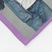 Grandpa Photo Custom Throw Keepsake Gift Fleece Deken (Hoek)