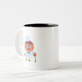 Grandpa Pomodoro Tweekleurige Koffiemok (Voorkant links)