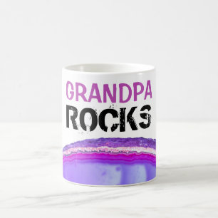 *~* GRANDPA Rocks Stones Lapidary Agaat Slab Koffiemok