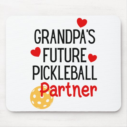 Grandpa S Future Ckleball Partner Granhild Toddler Muismat (Voorkant)