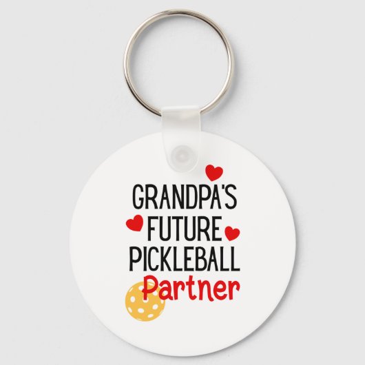 Grandpa S Future Ckleball Partner Granhild Toddler Sleutelhanger (Voorkant)