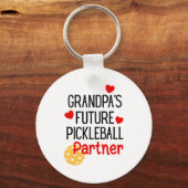 Grandpa S Future Ckleball Partner Granhild Toddler Sleutelhanger (Voorkant)
