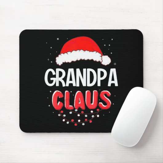 Grandpa Santa Claus Christmas Matching Costume Muismat (Met muis)