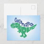 Grandpa Saurus Graphic Briefkaart (Voorkant / Achterkant)