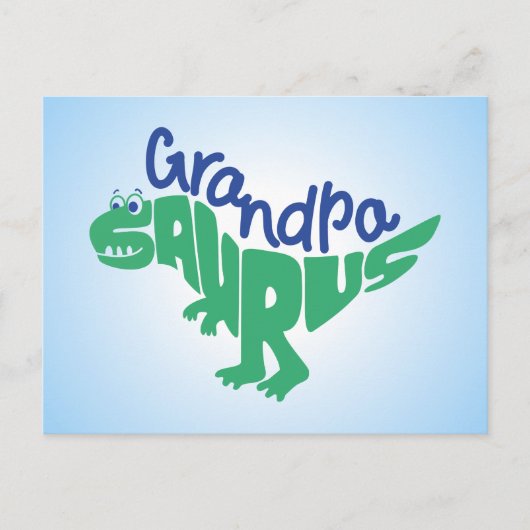 Grandpa Saurus Graphic Briefkaart (Voorkant)