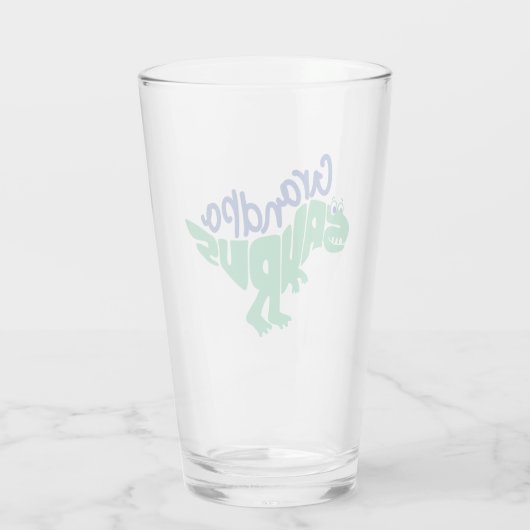 Grandpa Saurus Graphic Glas (Achterkant)