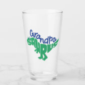 Grandpa Saurus Graphic Glas (Voorkant)
