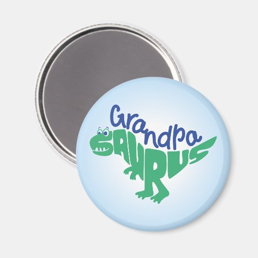 Grandpa Saurus Graphic Magneet (Voorkant / Achterkant)