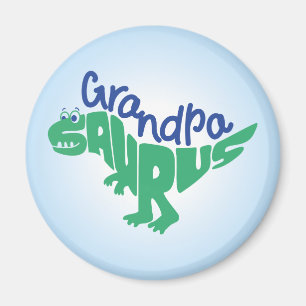 Grandpa Saurus Graphic Magneet