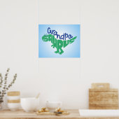 Grandpa Saurus Graphic Poster (Keuken)