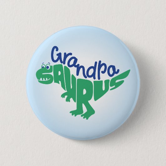 Grandpa Saurus Graphic Ronde Button 5,7 Cm (Voorkant)