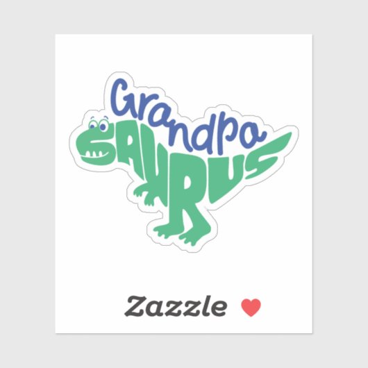 Grandpa Saurus Graphic Sticker (Vel)