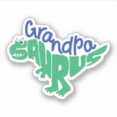 Grandpa Saurus Graphic Sticker (Voorkant)