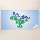 Grandpa Saurus Graphic Strandlaken (Voorkant)