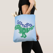 Grandpa Saurus Graphic Tote Bag (Dichtbij)