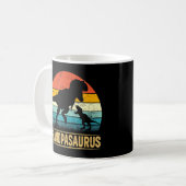 Grandpa Saurus T Rex Dinosaur Grandpasaurus Koffiemok (Voorkant links)