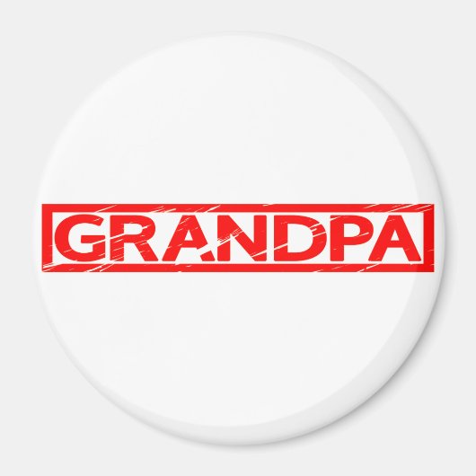 Grandpa Stamp Magneet (Voorkant)