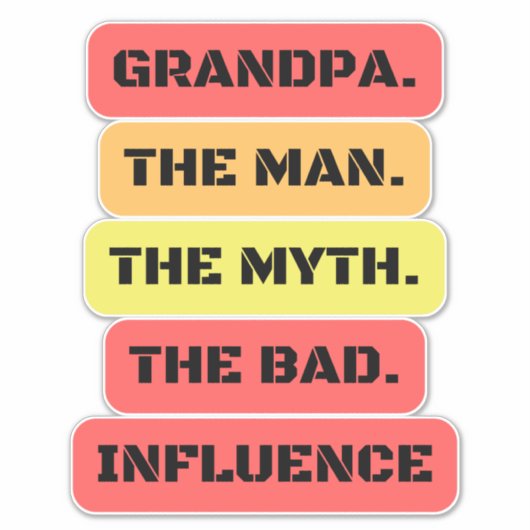 grandpa sticker (Voorkant)