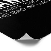 Grandpa The Man The Bad Influence Gift  Poster (Hoek)