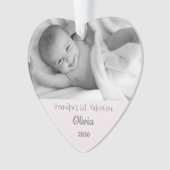 Grandpa Valentijn Gdochter Persoonlijke foto naam Ornament (voorkant)