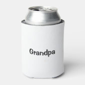 Grandpa White Insulated Can Cooler (Blikje Voorkant)