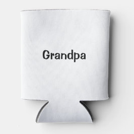 Grandpa White Insulated Can Cooler