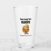 GRANDPA zal IT FITEREN - Beste grootvader Glas (Voorkant)