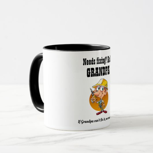 GRANDPA zal IT FITEREN - Beste grootvader Mok (Voorkant links)