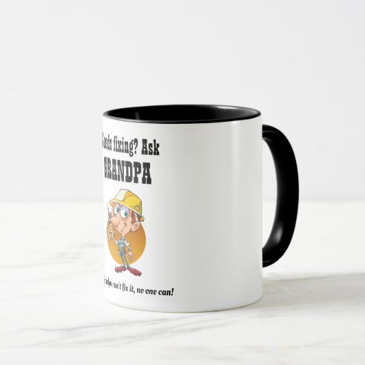 GRANDPA zal IT FITEREN - Beste grootvader Mok (Voorkant rechts)