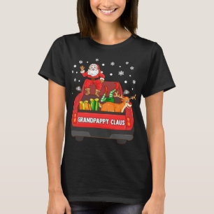 Grandpappy Claus Rode Vrachtwagen Santa rendier El T-shirt