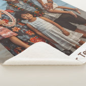 Grandparent Blanket Sherpa Custom Photo Gift Idea Sherpa Deken (3/4)