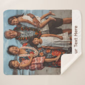Grandparent Blanket Sherpa Custom Photo Gift Idea Sherpa Deken (Voorkant (horizontaal))