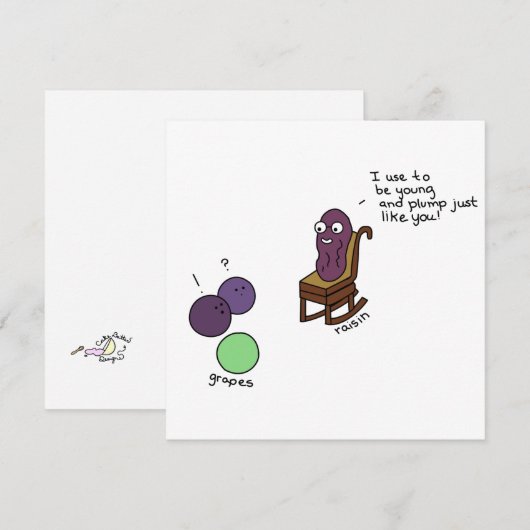 Grandparent Flat Card (Voorkant / Achterkant)