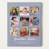 GRANDPARENT FOTO COLLAGE GIFTS - Dustblauw Planner (Achterkant)